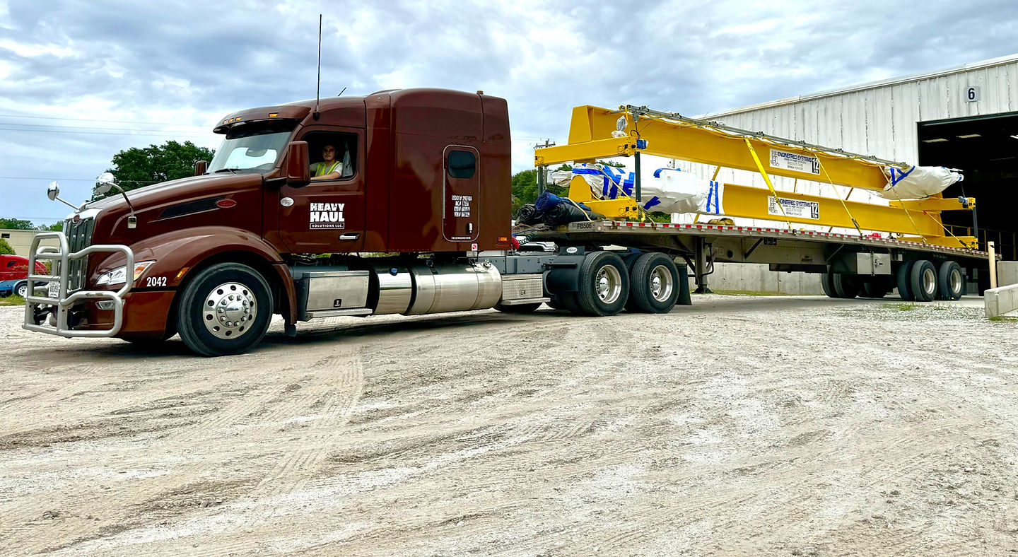 Flatbed truck background