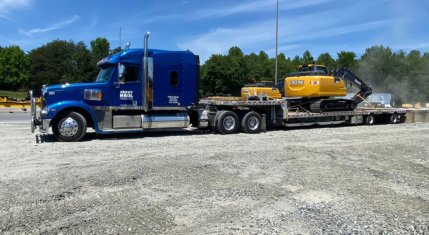 Stepdeck truck background
