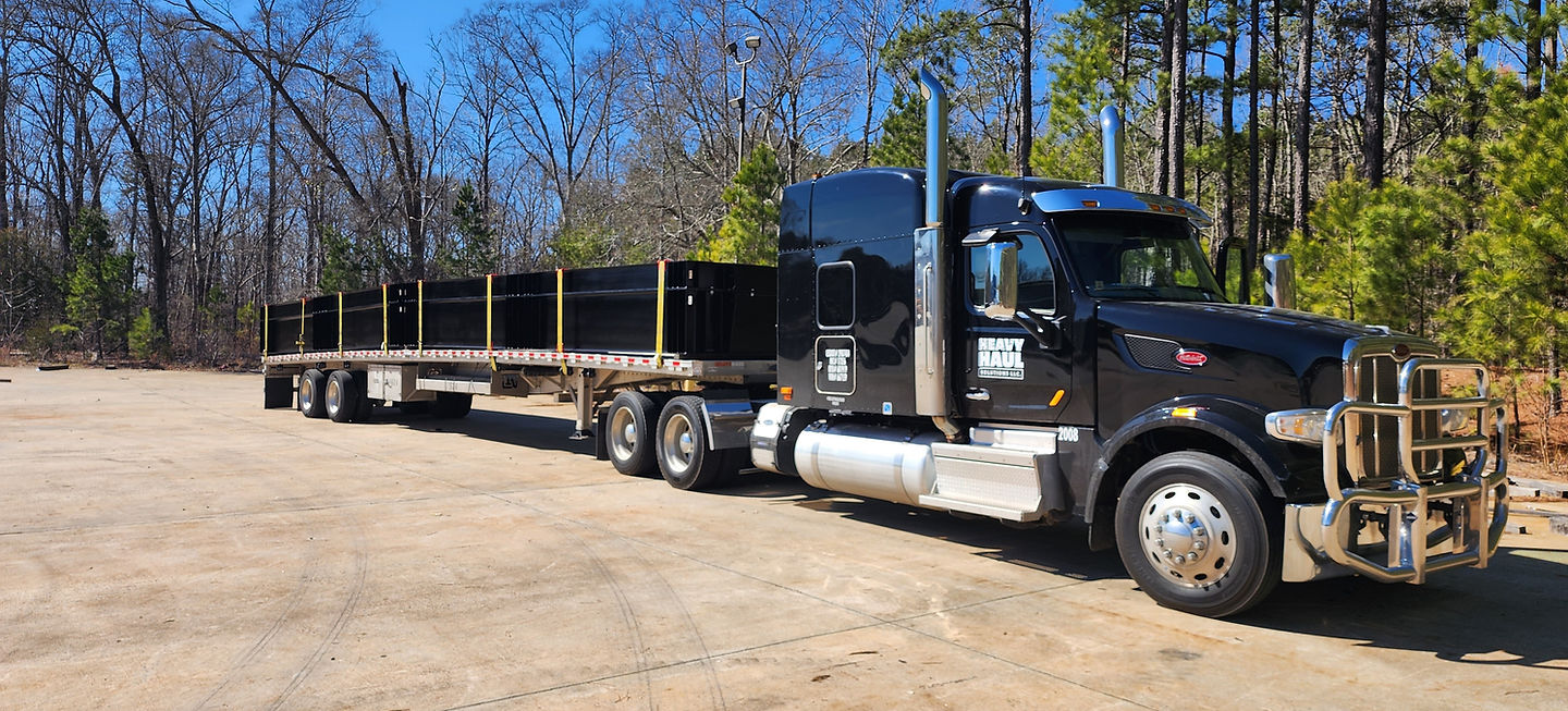 Heavy haul truck on road